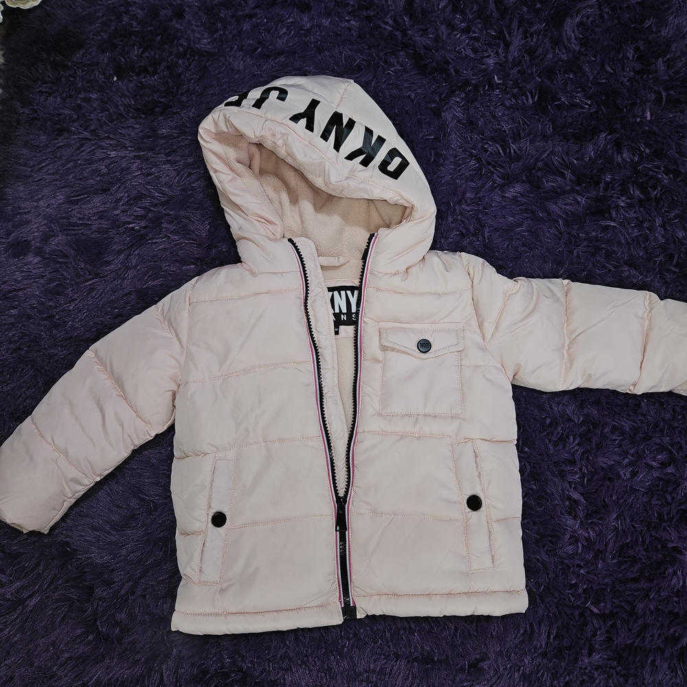 DKNY Light Pink Hooded Jacket